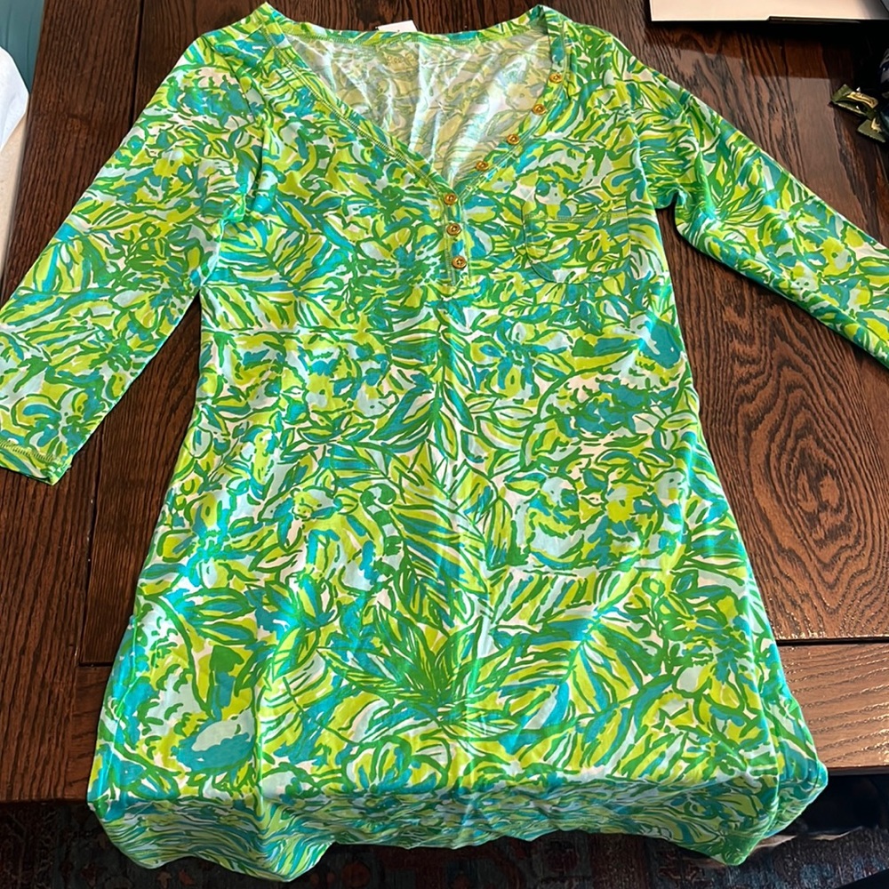 Lilly Pulitzer dress size M like new (green/blue)